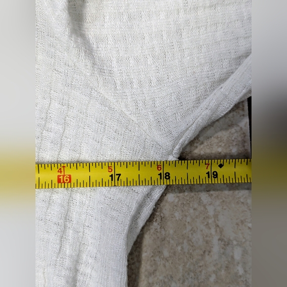 MAEVE Anthropologie Ivory Cowl Neck Top Women's size Medium. - Picture 9 of 9